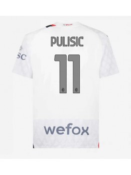 Moški Nogometna dresi replika AC Milan Christian Pulisic #11 Gostujoči 2023-24 Kratek rokav